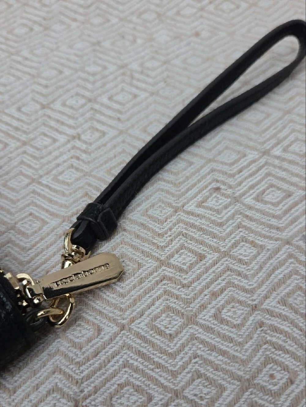 Liz Claiborne Black Wristlet Wallet with Gold Logo